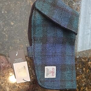 Harris Tweed Blue and Green Plaid Xs Dog Outfit